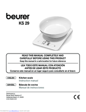 Beurer KS 29 Instruction Manual