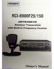 Ranger RCI-6900F25/150 Owner's Manual