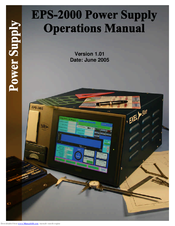 Exel Orbital EPS-2000 Operation Manual
