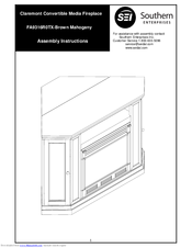 Southern Enterprises FA9316R0TX-Brown Mahogany Assembly Instructions Manual