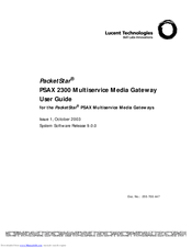 Lucent Technologies packetstar psax 2300 User Manual