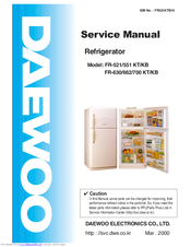 Daewoo FR-521KT/KB Service Manual