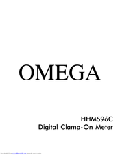 Omega HHM596C Manual