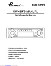 Premier SCR-29MP3 Owner's Manual