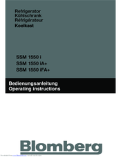 Blomberg SSM 1550 iFA+ Operating Instructions Manual