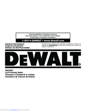 DeWalt DW325C Instruction Manual