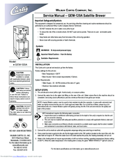 Curtiss GEM-120A Service Manual