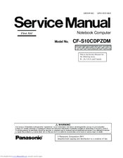 Panasonic CF-S10CDPZDM Service Manual