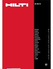 Hilti AI S1/4 Original Operating Instructions