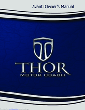 Thor Motor Coach 2011 Avanti Owner's Manual