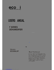 Ecoair ECO2OLDF User Manual