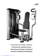 BH FITNESS L270 Instructions For Assembly And Use