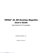 Freedom Scientific TOPAZ XL HD User Manual
