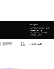 Targus DEFCON CL Ultra Max ASP02AP User Manual