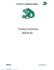 3DCPI 3DCPI-03 Startup Manual