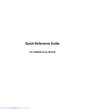 Ildvr Digital Technology USA IL6008HB Quick Reference Manual