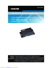 Black Box AVSC-HDMI Manual