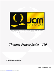 JCM 100 series Instruction Manual