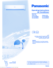 Panasonic CS-A24NKS Operating Instructions Manual