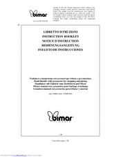 Bimar CMM6 Instruction Booklet