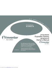 INVENTOR AI-18 Owner's Manual
