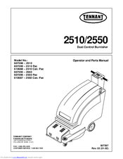 Tennant 2510 Operator And Parts Manual