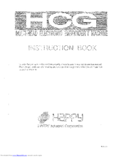 Happy HCG Series Instruction Book