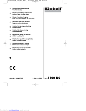 EINHELL 1500 ECO Original Operating Instructions