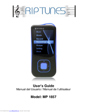 RIP TUNES MP 1857 User Manual