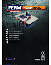 Ferm TCM1011 Original Instructions Manual