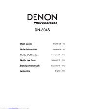 Denon DN-304S User Manual