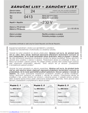 eta 413 User Manual