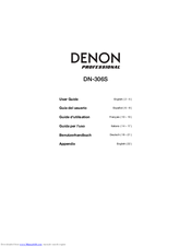 Denon DN-306S User Manual