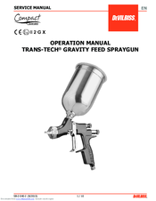 DeVilbiss TRANS-TECH GRAVITY FEED Operation Manual