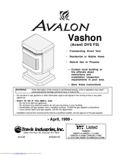 Avalon Vashon Avanti DVS FS Manual