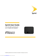 Sprint R 850 User Manual