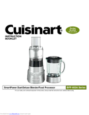 Cuisinart BFP-603A Series Instruction Booklet
