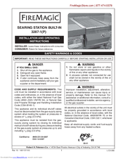 FireMagic 3287-1(P) series Installation And Operating Instructions Manual