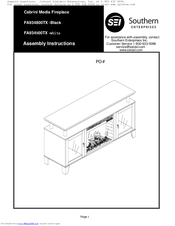 Southern Enterprises FA934800TX Assembly Instructions Manual