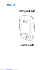 Solux GPSport 245 User Manual