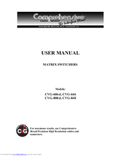 Comprehensive CVG-808xl User Manual
