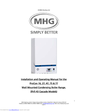 MHG Heating ProCon 47 Installation And Operating Manual