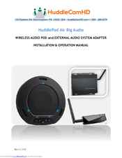 HuddleCamHD HuddlePod Air Installation & Operation Manual