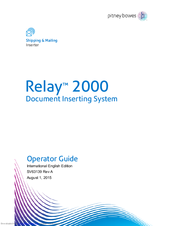 Pitney Bowes relay 2000 Operator's Manual