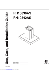 Yale RH10842AS Use, Care And Installation Manual