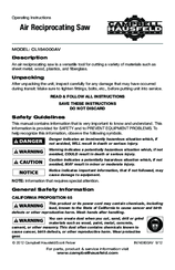 Campbell Hausfeld CL154000AV Operating Instructions Manual