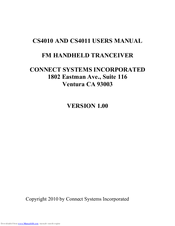 CSI CS4010 User Manual