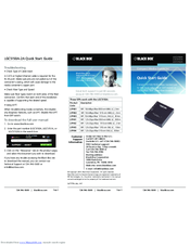 Black Box LGC5152A Quick Start Manual