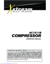 Xstream AC1511B Operation Manual
