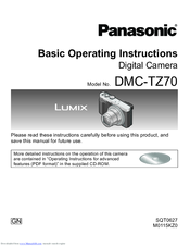 Cámara Panasonic DMC-TZ70 TZ71 instrucciones MANUAL guía Impreso 305 páginas A4 